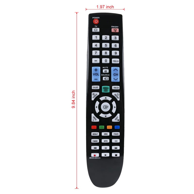 Vinabty New BN59-00852A Replace LCD TV Remote fit for Samsung LN40B550 LN40B550K1F LN40B610 LN40B610A5F LN40B610A5FXZC LN46B550K1F LN46B610 LN46B610A5F LN52B550 LN52B610 LN52B610A5F LN55B650 LN55B650T1F - Image 4
